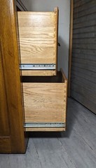 Vintage National Mt. Airy Solid Oak Wood 4-Drawer File Cabinet Mission Style