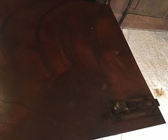 English Tambour Door Commode c1800