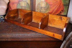 Vintage wood cubby apothecary parts Seed bin storage organizer box Antique