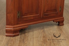 Virginia Craftsmen Reproductions Chippendale Style Walnut Corner Cabinet