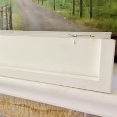 Vtg Exposures 5 Door Wall Cabinet Shelf White Made In Italy Miniatures Display