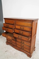 Antique Late 19th Century American Quarter Sawn Oak File Cabinet (AF3-390)