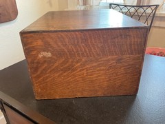 Antique Globe Quarter Sawn Oak Card Catalog Desktop