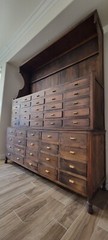 Large Antique Apothecary Case Cabinet 45 drawers