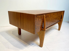 Brown Saltman Display Cabinet by John Keal Vintage Mid Century