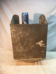 Primitve Kitchen Metal Cabinet Shelf Flour Bin Country Cottage Decor