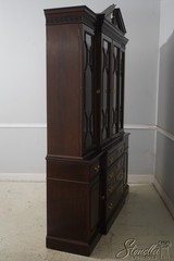 65746: STICKLEY Chippendale Style 4 Door Mahogany Breakfront