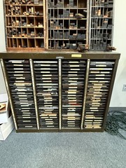 Antique Metal Hamilton Printers Cabinet 100 Drawers – Two Rivers Wisconsin