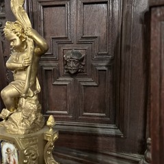 Pair Renaissance carved figural buffet, circa 1880 France