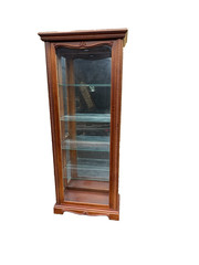 66688 Fancy 4 Door Side Loading Mahogany Curio China Cabinet