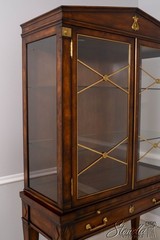 L71332: HICKORY WHITE Regency Style Mahogany China Display Cabinet