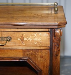 19TH CENTURY VICTORIAN INLAID WALNUT MARQUETRY PIER GLAZED MUSIC CABINET