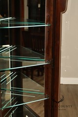 Ethan Allen Georgian Court Collection Corner Curio Display Cabinet