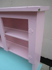 Antique / Vintage Child’s Kitchen Cupboard painted wood Charming