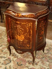 19th Century Victorian Mahogany Inlaid Bronze Mounted Cabinet Attr to RJ Horner