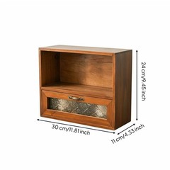 Wood Desktop Organizer Vintage and Design Wooden Storage Cabinet Glass Door