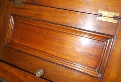 Exquisite Antique GEORGIAN HANGING Corner WALL CABINET