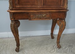 62049: JEFFCO Georgian Style 2 Door Bar Liquor Cabinet