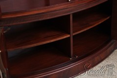 72808: BAKER Vintage Mahogany Bow Front China Cabinet