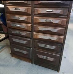 Antique Cutler & Sons Filing Cabinet 26 Drawer Rare Find Sold Wood