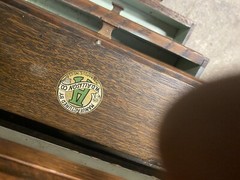 VICTORIAN OAK DENTAL MEDICAL CABINET, W.D. ALLISON CO.