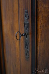 LF69773: French Antique Louis XV Fruitwood 2 Door Cabinet