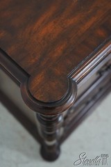 64037EC: MAITLAND SMITH Distressed Mahogany 1 Drawer Cabinet