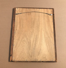 Salvaged Wood Harlem Moulding Shabby 21″ x 27″ Pink/Blue Mirror Old 463-23B