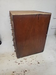 Vintage 15 Original Drawer Index Card File Cabinet Rustic