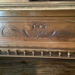 Antique Country French Carved Walnut Cupboard, 19th Century