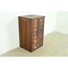 Antique Oak Architect’s Blueprint Flat File Cabinet by Hamilton, Circa 1900
