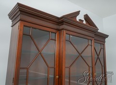 61013: BAKER Chippendale Mahogany 3 Door China Breakfront