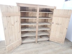 Large Vintage 1940’s Yellow Pine Canning Cupboard Cabinet