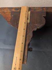 Mahogany Wall Shelf Edwardian Art Deco Plate Display 23.5″