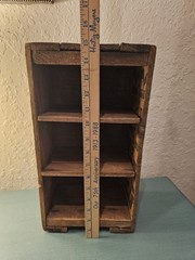 Vintage Depression Era Kester Solder Shipping Crate Wood Shelf Unit,…