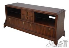 67948: AMERICAN DREW Bob Mackie Mixed Wood Media Cabinet