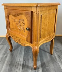 Amazing Pair French Bedside Tables Cupboards Cabinets Louis XVI (LOT 2830)