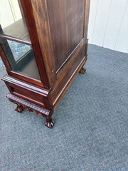 67366 Solid Mahogany Hand Made Curio China Cabinet with Drawer