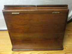 Vintage BRANDT Company Mahagony Desktop Letter Cabinet. EUC