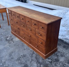Vintage Multi Drawer Pine Cabinet