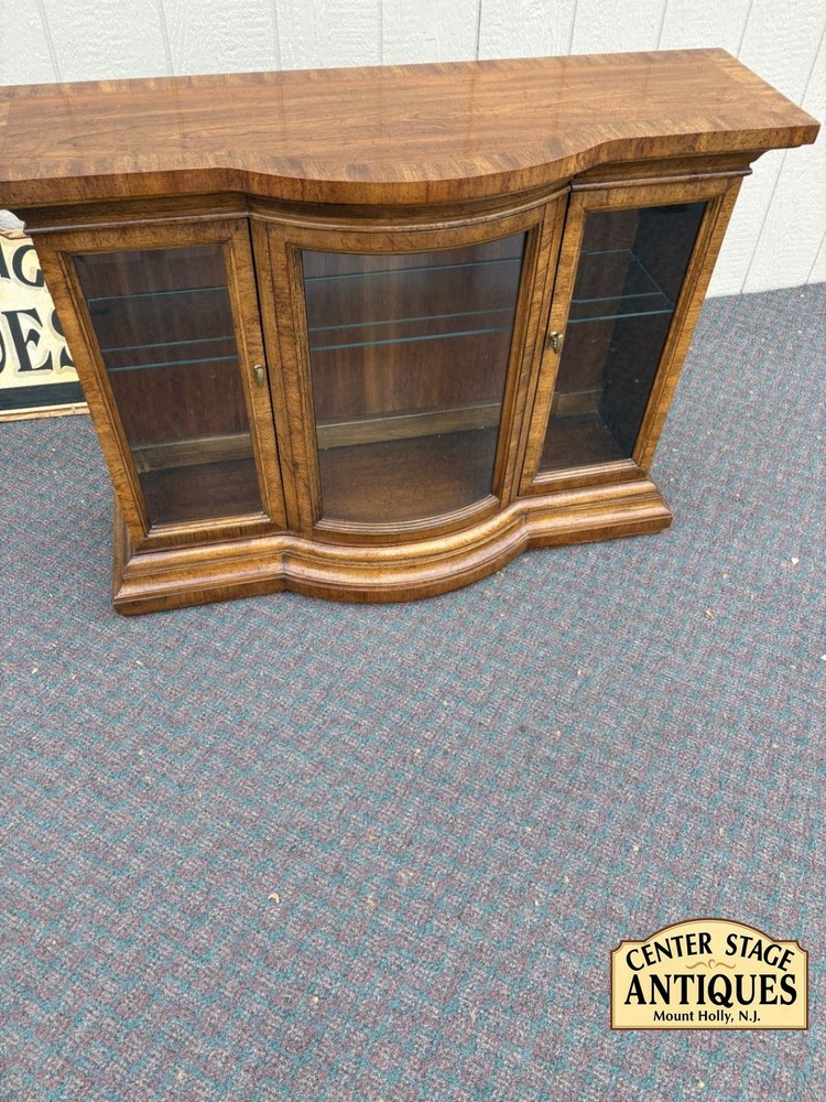 67663 American of Martinsville Serpentine Buffet with Glass Doors