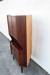 Mid Century Danish Rosewood Corner Cabinet Storage Cupboard 6167