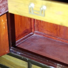Antique Furniture Classics LTD Chinese Mahogany & Yew Credenza C1920