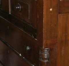 Mahogany Butler Desk Antique Dresser Chest American1880