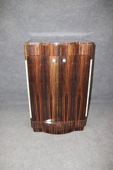 Custom-Made French Macassar Ebony Ruhlman Style Art Deco Bar or Media Cabinet