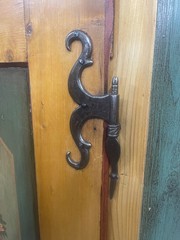 Antique Scandinavian Painted Pine Cupboard