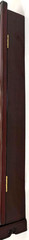 Mid 20th-C Carved Rosewood Greek Key Wall Mounted Curio Display Cabinet
