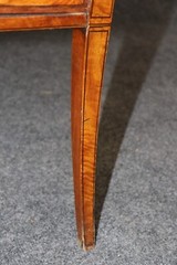 Late 19th century Satinwood Narrow Georgian Vitrine Display Cabinet