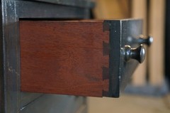 Antique Grand Rapids Furniture Shops Martha Washington Mahogany Sewing Cabinet