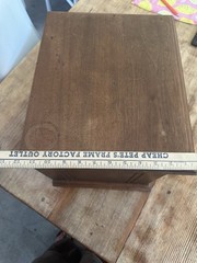 rare antique 1800’s National Cabinet file letter cabinet Wood box 2 Drawers